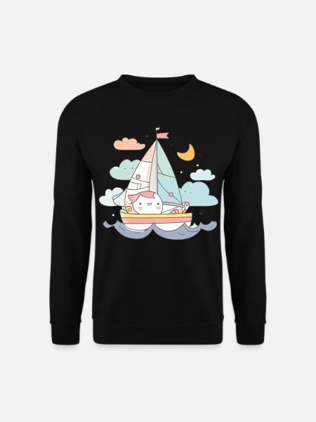 Sailing Comic Style - Unisex Sweatshirt - black