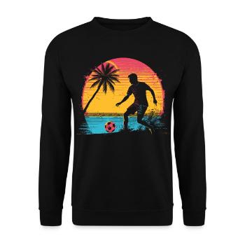 Footballer - Unisex Sweatshirt - black - Front - Alina (178cm) & Michal (187cm)