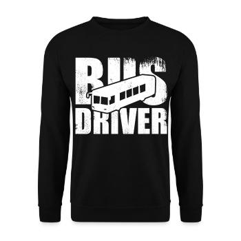Bus Driver - Unisex Pullover - Schwarz - Vorne - Alina (178cm) & Michal (187cm)