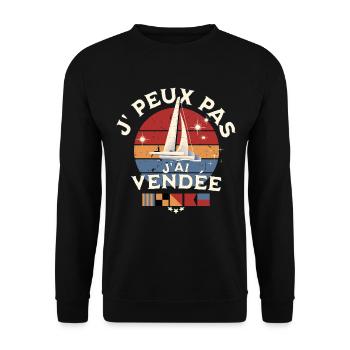 I can't I have Vendée Glb - Unisex Sweatshirt - black - Front - Alina (178cm) & Michal (187cm)