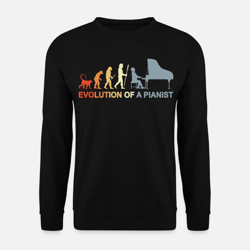 Piano Evolution - Unisex Sweatshirt - black