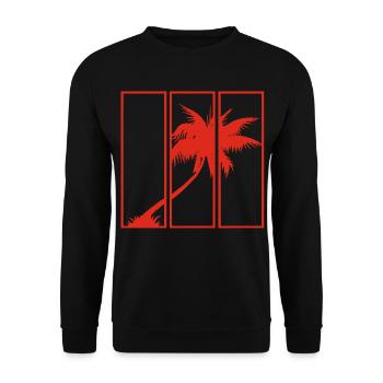 Holiday View (Red) - Unisex Sweatshirt - black - Front - Alina (178cm) & Michal (187cm)