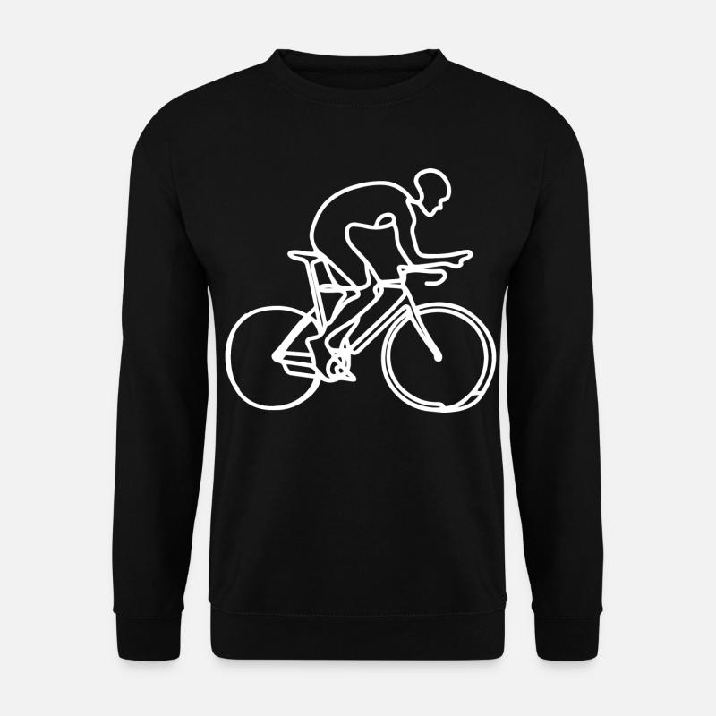Fahrradfahrer Grafik - Unisex Pullover - Schwarz