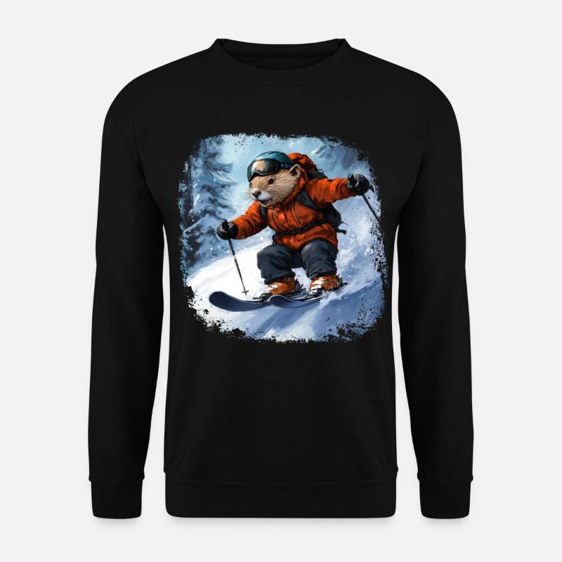 Biber Ski - Unisex Pullover - Schwarz