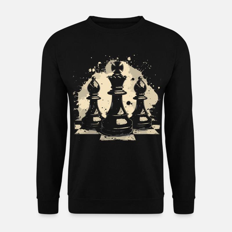 Schach Graffiti - Unisex Pullover - Schwarz
