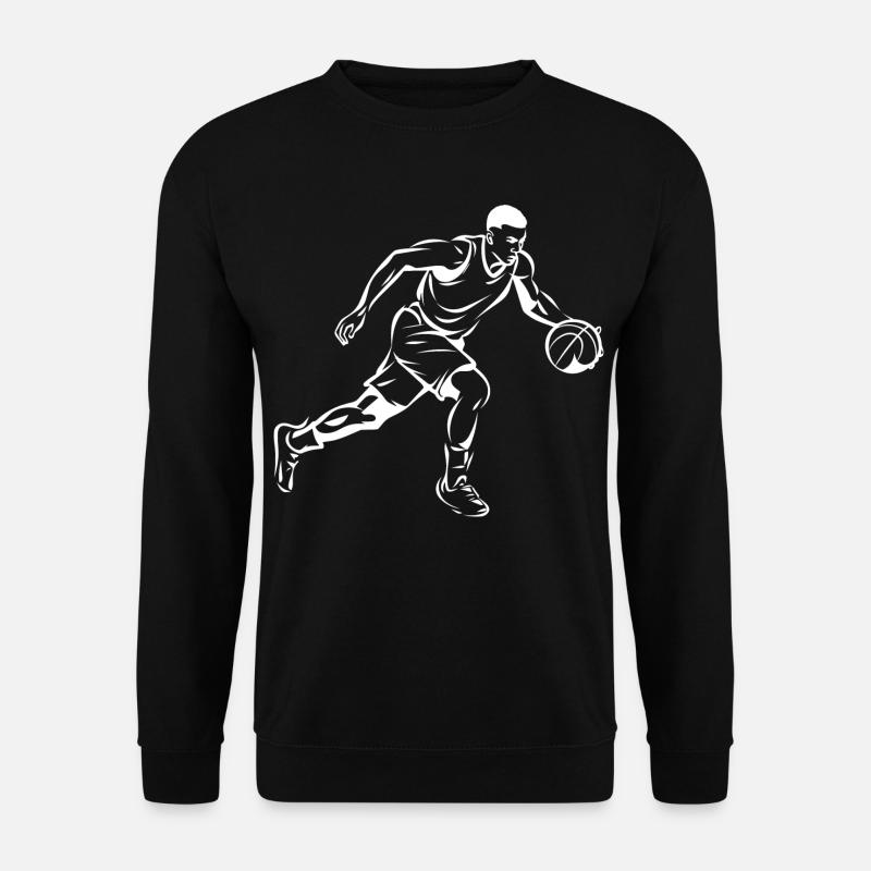 Basketball Junge Grafik - Unisex Pullover - Schwarz