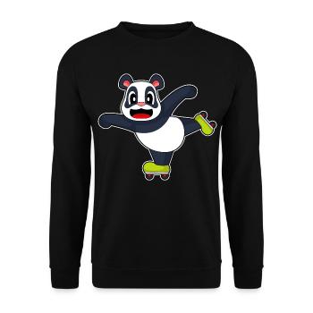 Patins en ligne Panda Patins en ligne - Sweat-shirt Unisexe - noir - Devant - Alina (178cm) & Michal (187cm)