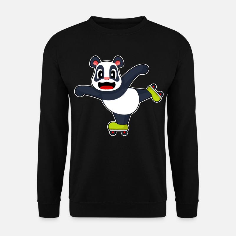 Panda Inline skating Rollschuhe - Unisex Pullover - Schwarz