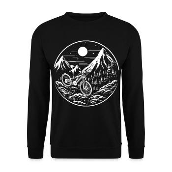 Mountainbiken - Unisex Pullover - Schwarz - Vorne - Alina (178cm) & Michal (187cm)