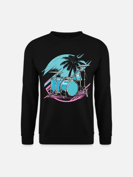 Drums 90s Look - Unisex Sweatshirt - black