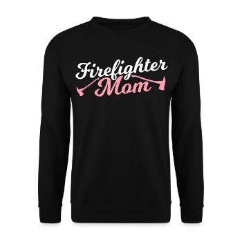 Maman pompiers - Sweat-shirt Unisexe - noir - Devant - Alina (178cm) & Michal (187cm)