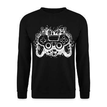 Manettes de jeu - Sweat-shirt Unisexe - noir - Devant - Alina (178cm) & Michal (187cm)