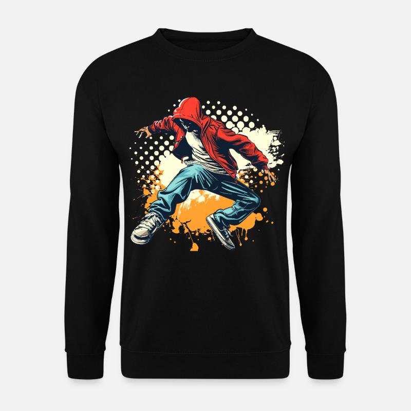 Breakdancer Grafik - Unisex Pullover - Schwarz
