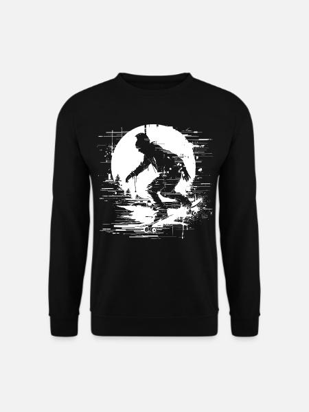 Skateboarder Pixel Graphic - Unisex Sweatshirt - black