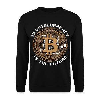 Cryptocurrency Is The Future 8 - Unisex Pullover - Schwarz - Vorne - Alina (178cm) & Michal (187cm)