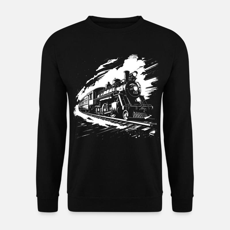 Railway Drawing - Unisex Sweatshirt - black