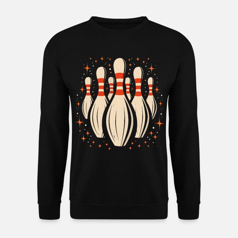 Cartoon Bowling Pins - Unisex Pullover - Schwarz