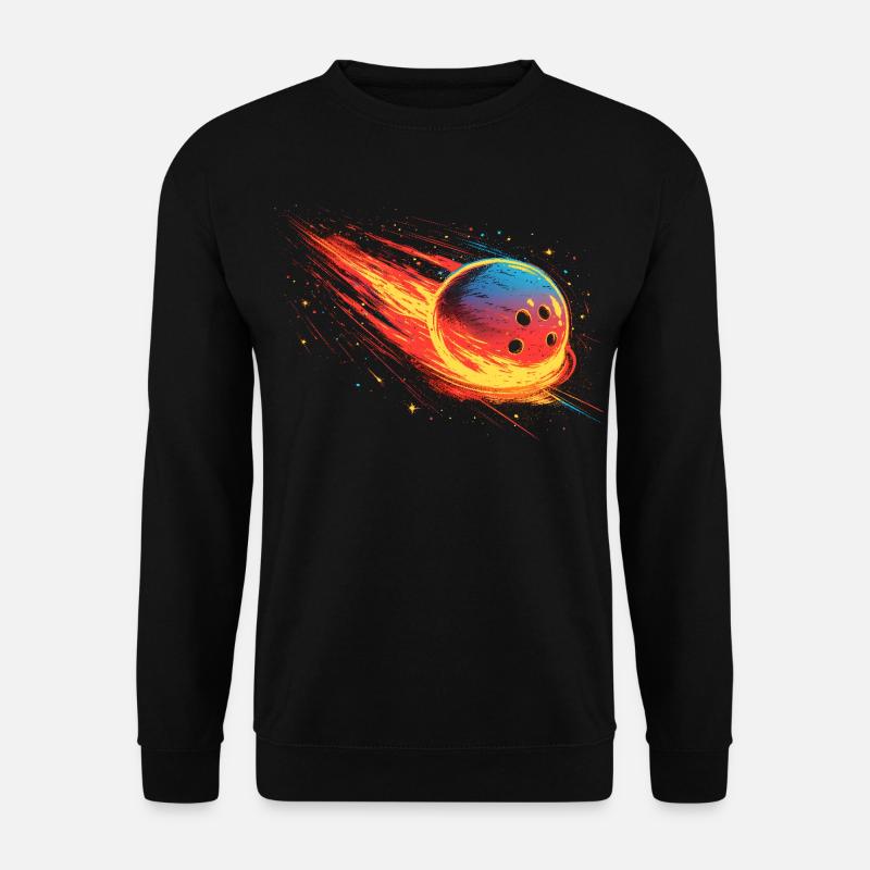 Bowlingkugel 90er Look - Unisex Pullover - Schwarz