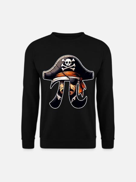 Pirate Pi Day Pirate Motif Fans de mathématiques Enseignant - Sweat-shirt Unisexe - noir
