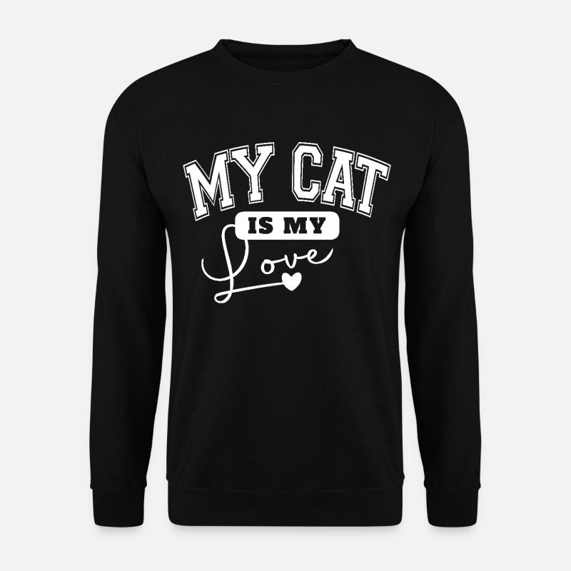 Mon chat est mon amour - Sweat-shirt Unisexe - noir