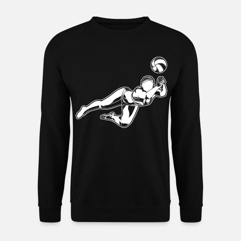 Beach Volleyball Mädchen - Unisex Pullover - Schwarz