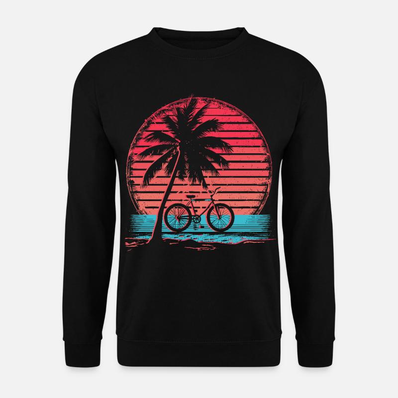 Bicycle Synthwave - Unisex Sweatshirt - black