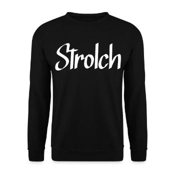Strolch - Unisex Pullover - Schwarz - Vorne - Alina (178cm) & Michal (187cm)