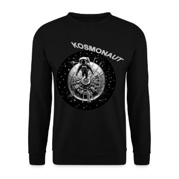 Cosmonaute dans l’anneau stellaire - Sweat-shirt Unisexe - noir - Devant - Alina (178cm) & Michal (187cm)