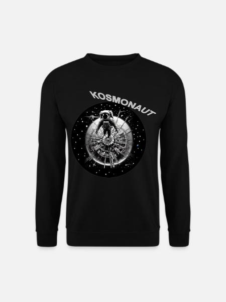 Kosmonaut im Sternenring - Unisex Pullover - Schwarz