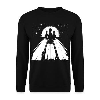Bowling - Unisex Pullover - Schwarz - Vorne - Alina (178cm) & Michal (187cm)