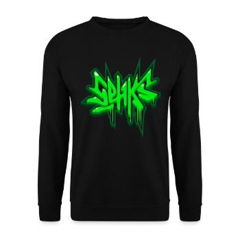 Sehks Vert 3D - Sweat-shirt Unisexe - noir - Devant - Alina (178cm) & Michal (187cm)