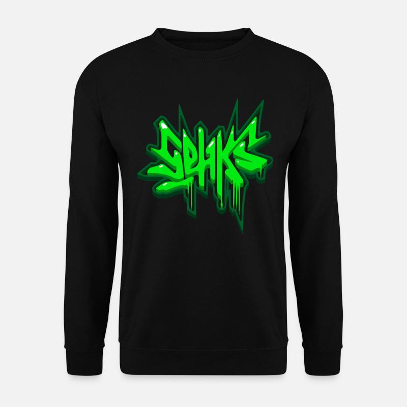 sehks green 3d - Unisex Sweatshirt - black