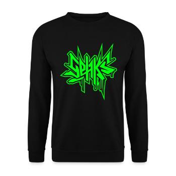 SEHKS VERT - Sweat-shirt Unisexe - noir - Devant - Alina (178cm) & Michal (187cm)