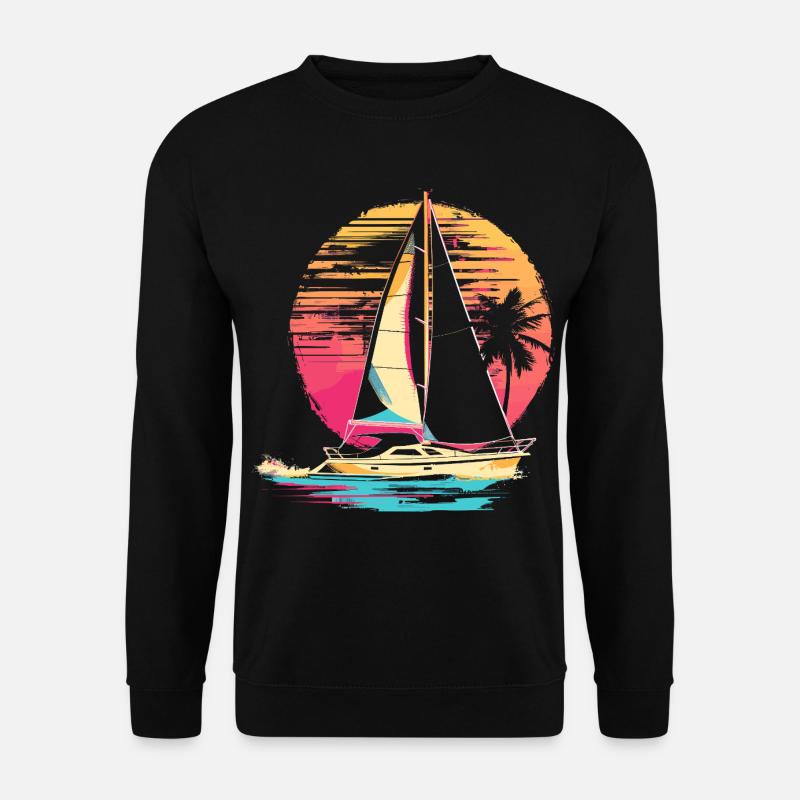 90er Segeln - Unisex Pullover - Schwarz