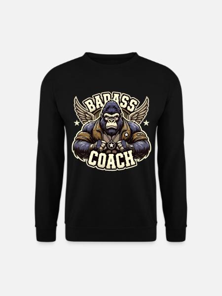 Knallharter Trainer Coach Gorilla Geschenk - Unisex Pullover - Schwarz
