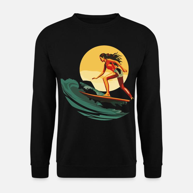 Surferin - Unisex Pullover - Schwarz