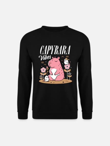 Ambiance détendue de Capybara - Sweat-shirt Unisexe - noir