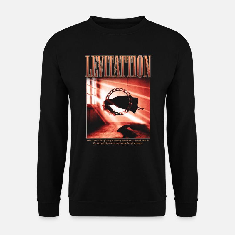 Levitation – Mystische Ästhetik - Unisex Pullover - Schwarz