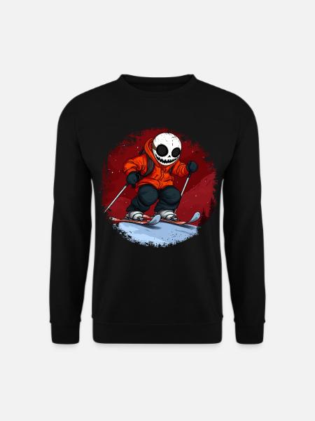Skiers Skull - Unisex Sweatshirt - black