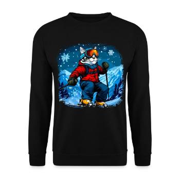 Cat Skis - Sweat-shirt Unisexe - noir - Devant - Alina (178cm) & Michal (187cm)