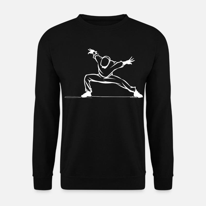Breakdancer Drawing - Unisex Sweatshirt - black