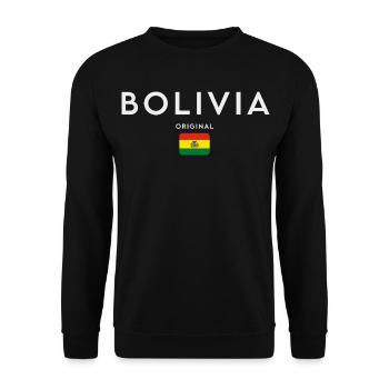 Drapeau bolivien, fierté bolivienne - Sweat-shirt Unisexe - noir - Devant - Alina (178cm) & Michal (187cm)