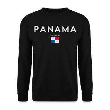 Panamanian flag, Panamanian pride - Unisex Sweatshirt - black - Front - Alina (178cm) & Michal (187cm)