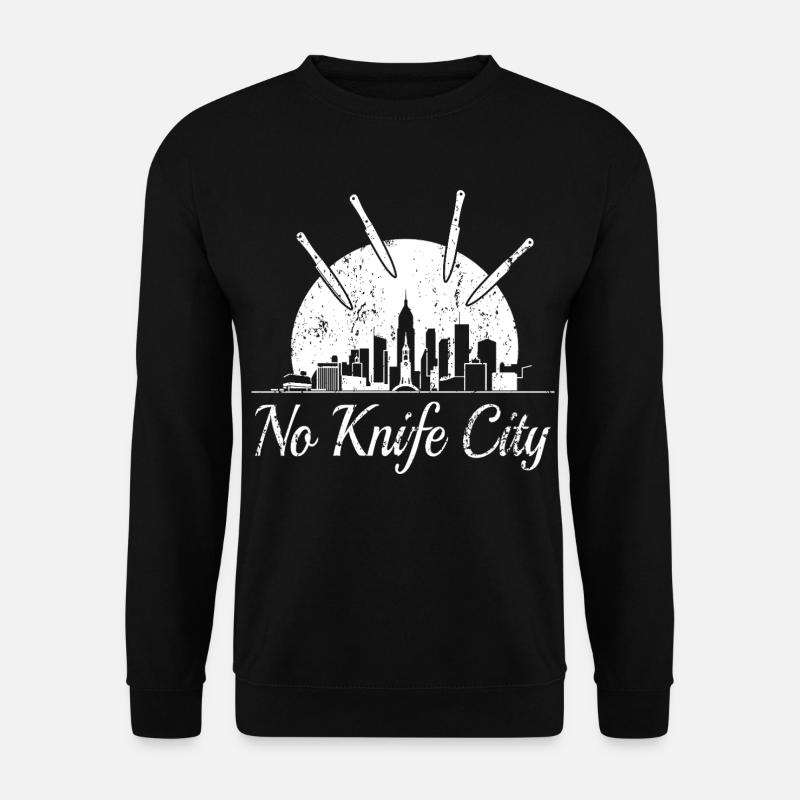 Pas de ville de couteaux, - Sweat-shirt Unisexe - noir
