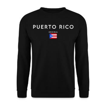 Puerto Rican flag, Puerto Rican pride - Unisex Sweatshirt - black - Front - Alina (178cm) & Michal (187cm)
