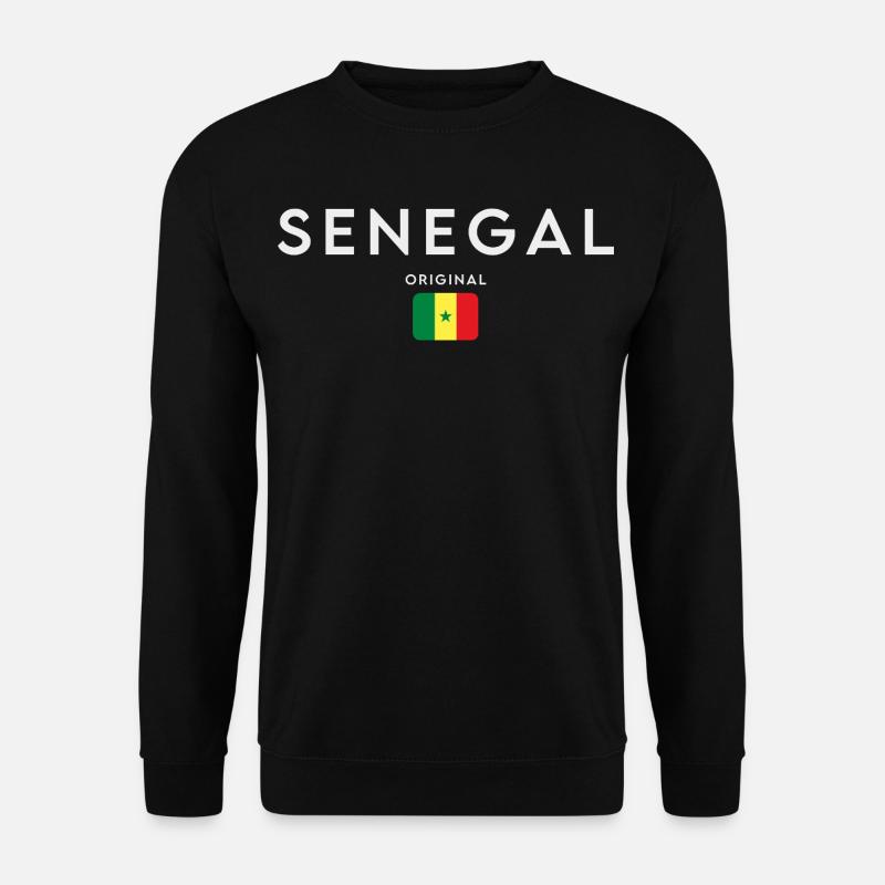 Senegalese flag, Senegalese pride - Unisex Sweatshirt - black