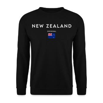 Drapeau de la Nouvelle-Zélande - Sweat-shirt Unisexe - noir - Devant - Alina (178cm) & Michal (187cm)