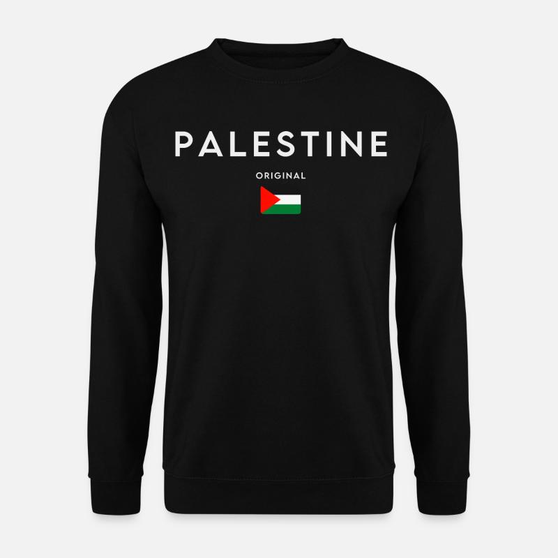 Flagge Palästinas, Palästinenserstolz - Unisex Pullover - Schwarz