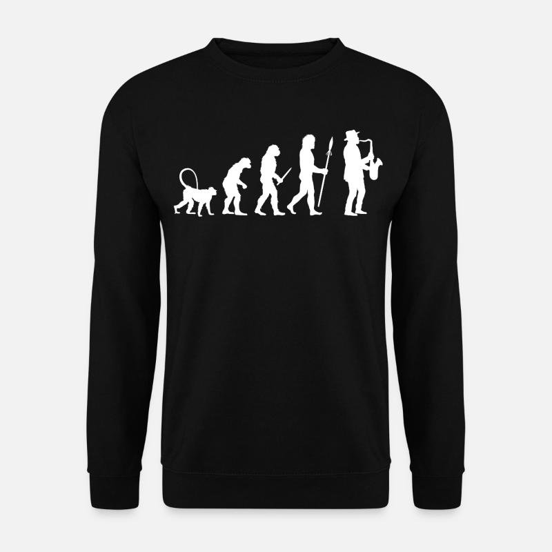 Evolution der Jazz Musik - Unisex Pullover - Schwarz