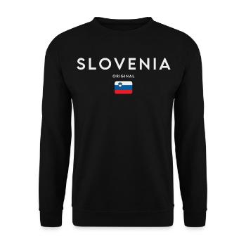 Drapeau de la Slovénie, fierté slovène - Sweat-shirt Unisexe - noir - Devant - Alina (178cm) & Michal (187cm)